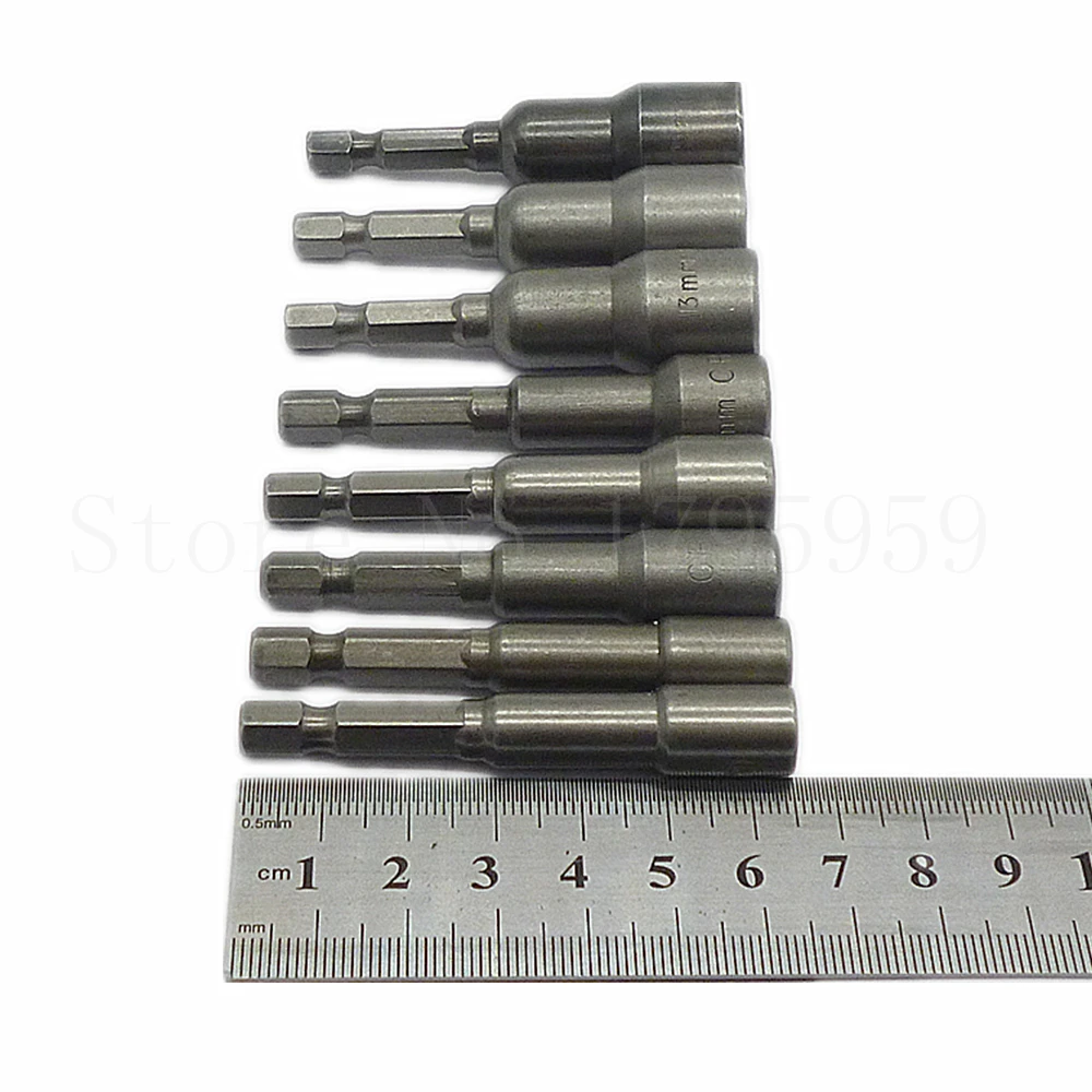 8 шт. профессиональный набор магнитных гаек с шестигранным хвостовиком 1/4