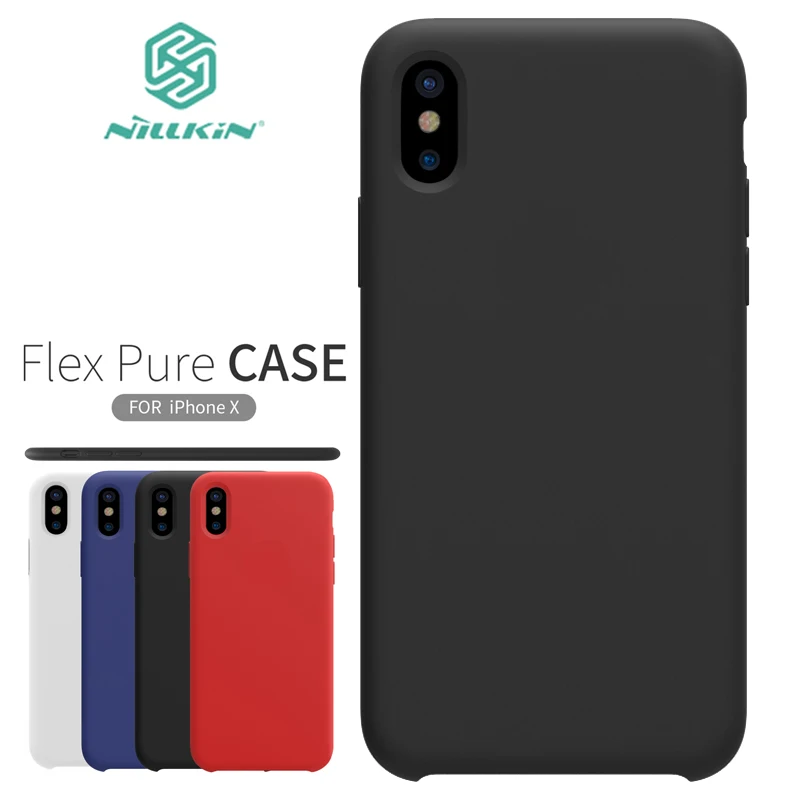 Для iPhone XS X чехол Nillkin роскошный гибкий чистый чехол на заднюю панель Мягкий сенсорный ультратонкий чехол для iPhone X XS Nilkin чехол для телефона Capa