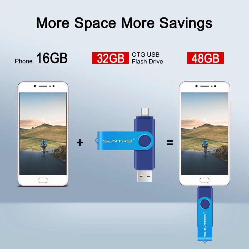 Suntrsi USB 2 0 флеш-накопитель 128 Гб 64 TYPE C Многофункциональный OTG stick 32 металлический