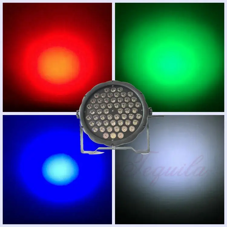 Горячая Распродажа светодиодный светильник Par 54X3W RGBW dmx с управлением звуком