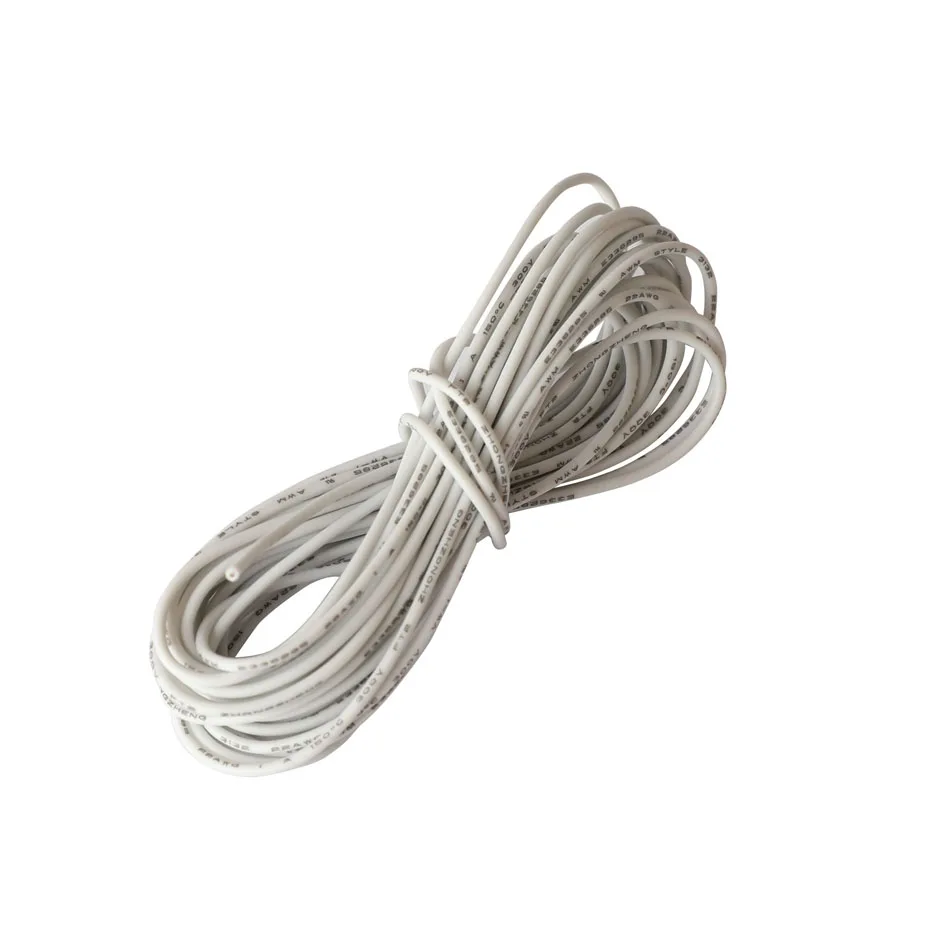 Фото Силиконовый провод 26 AWG UL3132, многожильный провод, гибкий, 7 калибр, 300 В, луженая медная резина, изолированный Электрический провод №4