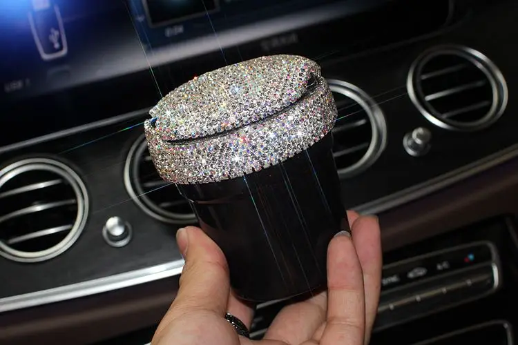 Роскошные хрустальные аксессуары для салона автомобиля, чехол на руль, коробка для салфеток, держатель для телефона, автомобильный Стайлинг, парфюмерный орнамент
