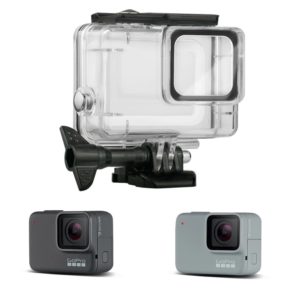 Чехол для камеры Go Pro Hero 7 45 м серебристый и белый цвета|Чехлы экшн-камер| |