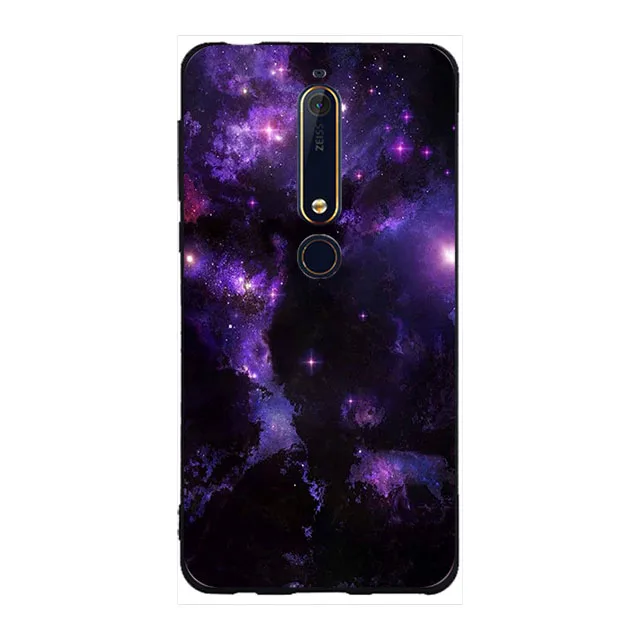 Чехол для Nokia 6 1 мягкий силиконовый чехол 2018 TA 1068 1050 1043 1045 защитный телефона