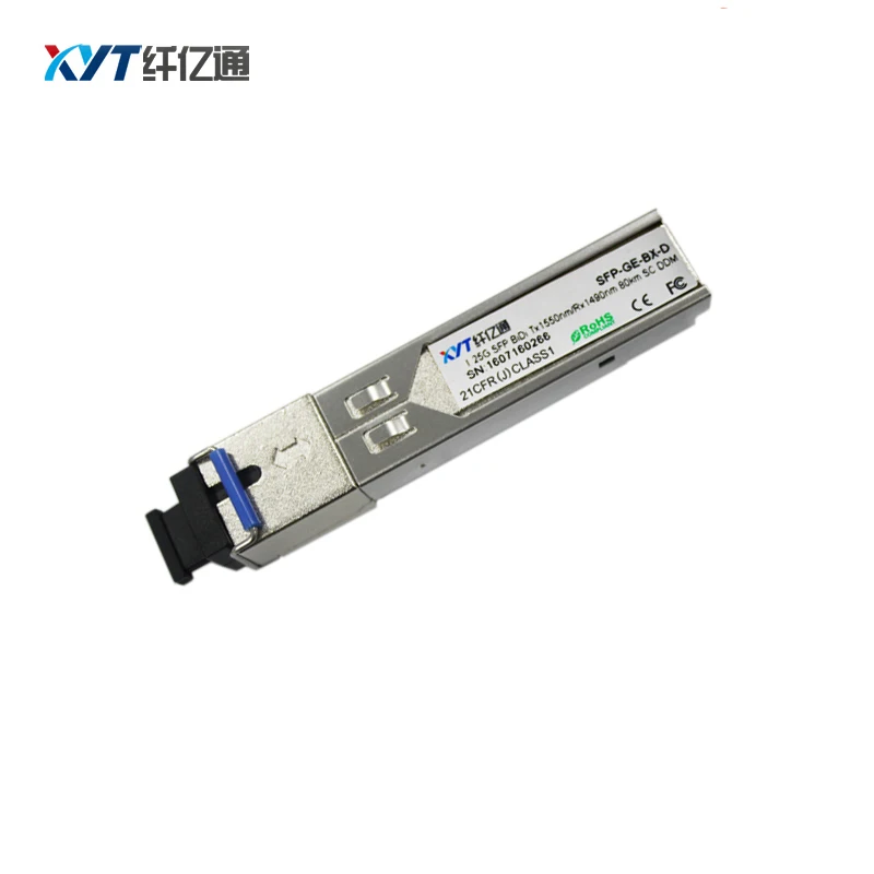 1 пара 155M 1310/1550nm SC соединитель волоконно-оптический SFP приемопередатчик 60 км 80 с DDM