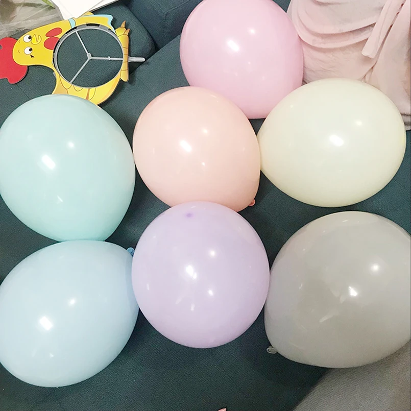 

15pcs 10inch 2.3g Macaron Latex Balloons Decoration Romantic Wedding Pure color Helium Ballon Birthday Party Supplies Ballons
