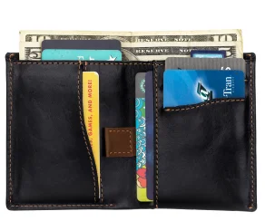 Vegetable leather Новинка, модный кожаный мужской двойной RFID кошелек, черный цвет, Bellroy, ультра тонкий кошелек с отделением для монет, невидимая сумка для sd-карт - Цвет: Vegetable leather