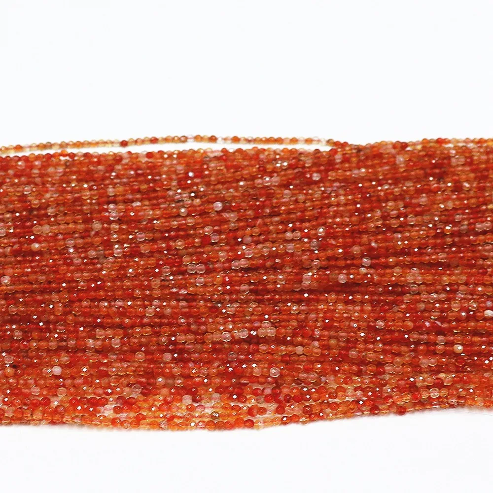 Натуральный красный оникс камень сердолик агат 2 мм 3 круглые бусины Модные Diy