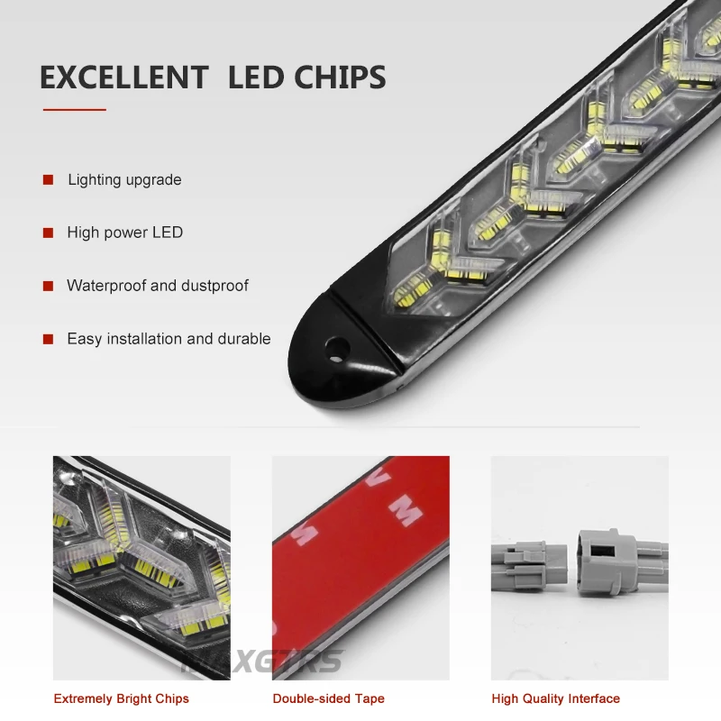 2 шт. автомобильные гибкие светодиодные лампы высокой мощности