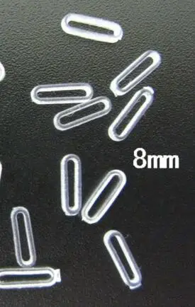 100pcs 8mm Размер 8 мм 10 мм) 100 шт/уп резиновые пробки, для фиксации 8 мм 10 мм скользящие буквы на браслете браслеты DIY Аксессуары - Окраска металла: 100pcs 8mm