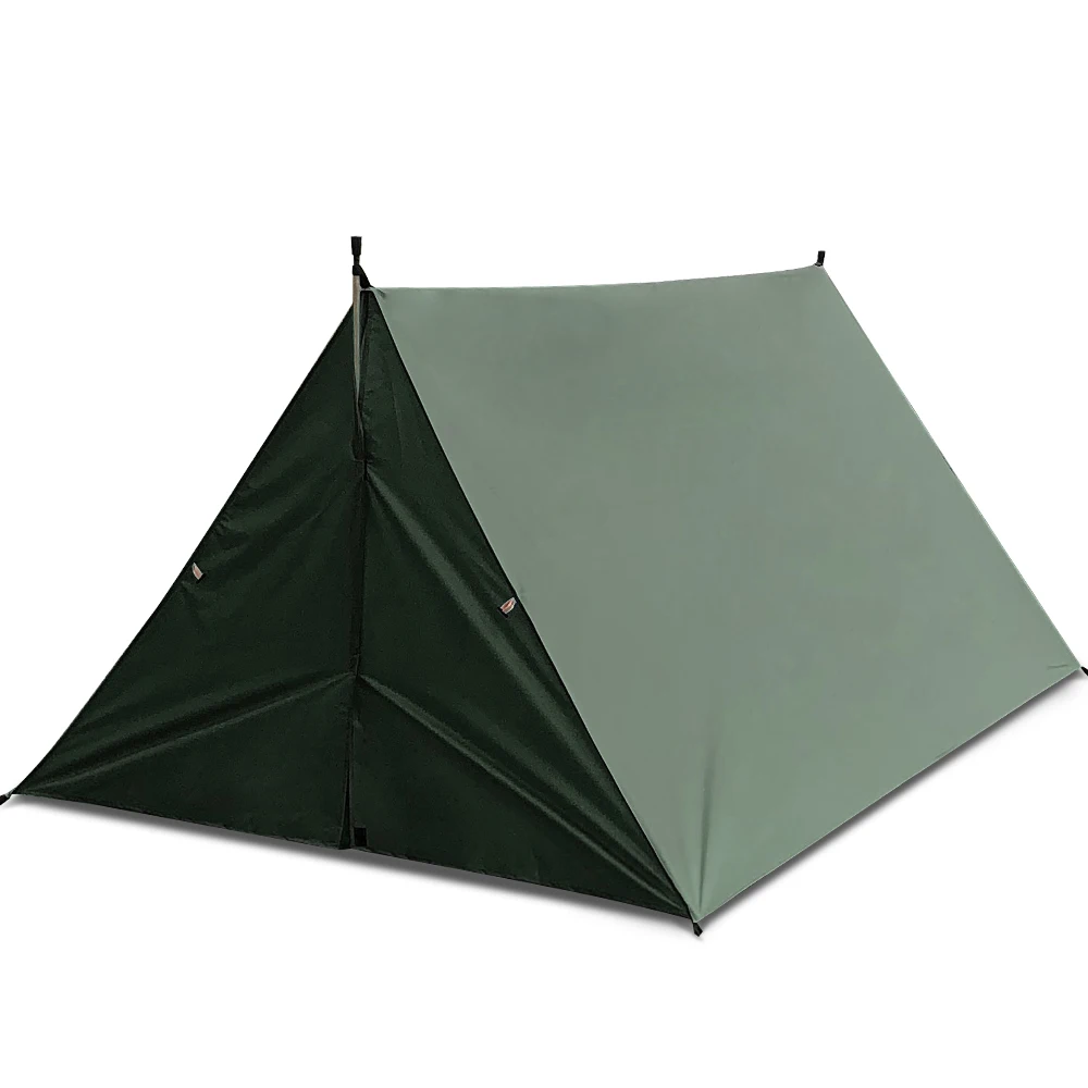 Army Green Style2 9.8ft x 9.8ft Lightweight Hammock Sun Shelter Shade Tent Tarp Awning Canopy for Outdoor Camping Hiking Backpacking Picnic - Цвет: Army Green Style2