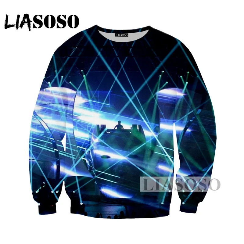 LIASOSO Autumn New Men Women DJ Singer Avicii Sweatshirt 3D Print Casual Harajuku Unisex Long-Sleeved Hip-hop Pullover A029-02 | Мужская