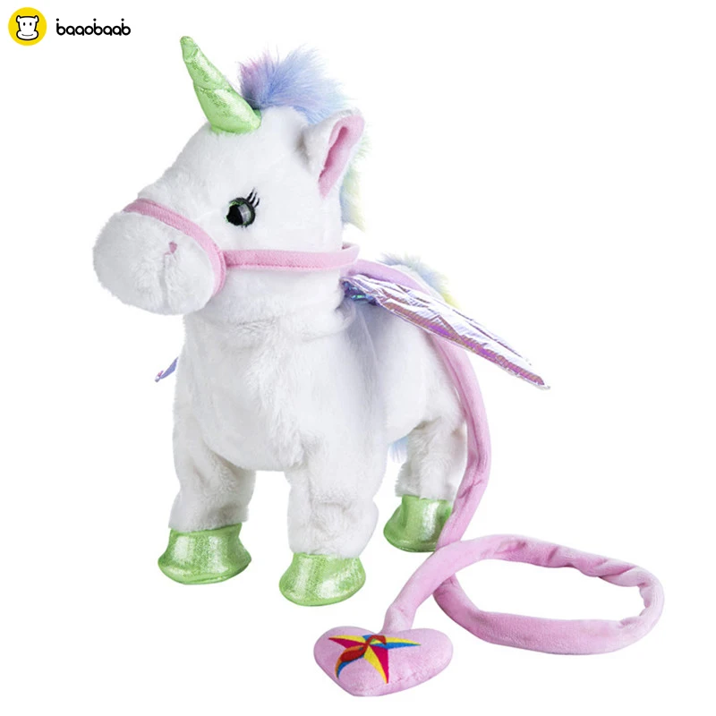 Baaobaab 5Colors Electric Walking Unicorn Plush Toy Stuffed Animal Electronic Music for Children Kids Gifts 35cm | Игрушки и хобби