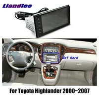 7 hd touch screen car android vehicle gps for toyota highlander 2000 2007 radio player gps navi tv multimedia