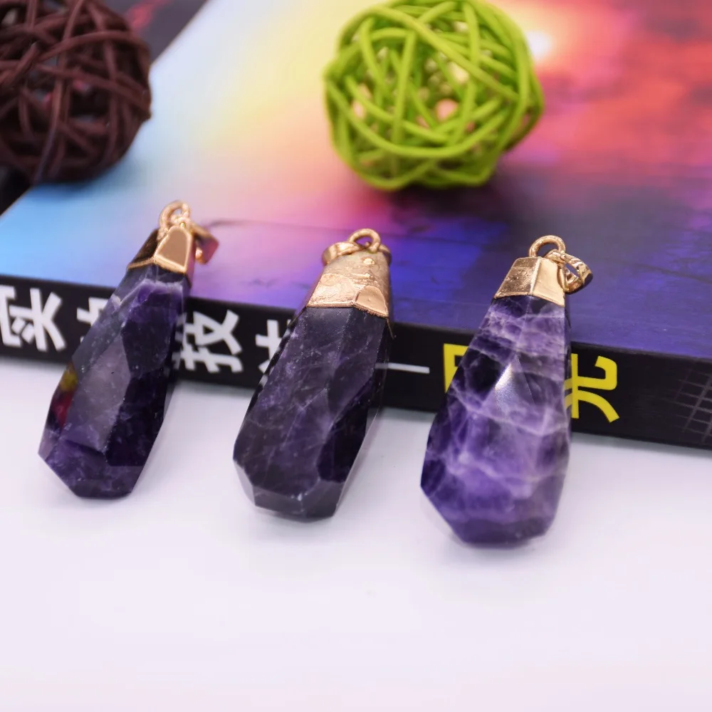 Природный Рок-кристалл Кварцевый кулон Femme 2019 Прозрачный Кристалл кварц