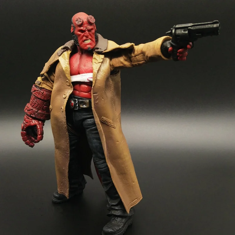 7 дюймов 2 типа фильм HB Hellboy серия включает сигару Samaritan пистолет фигурка Коллекционная модель игрушки