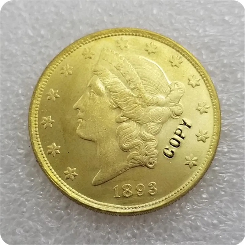 USA 1878 1893 $20 символ свободы двойной Eagle копия монет|Безвалютные монеты| |