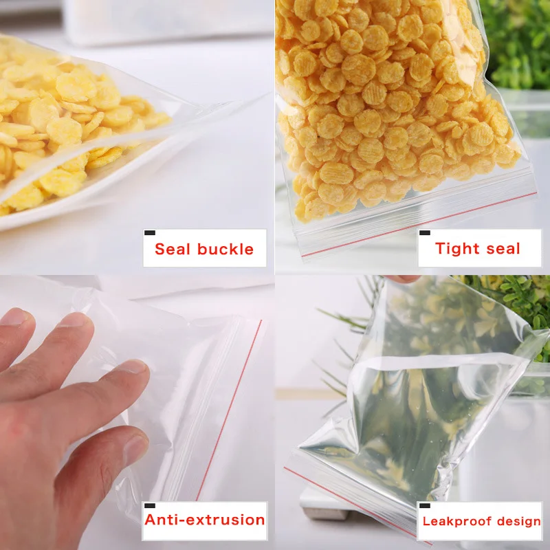 100 шт. прозрачная фотобумага для хранения свежих продуктов|storage bag|storage bags bagszip storage