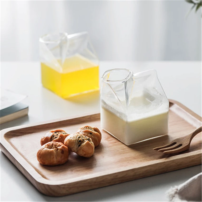 Стеклянная чашка, коробка для молока, кофейные чашки, креативная бутылка для сока, прозрачное стекло, подарки 275 мл, керамическая кружка для завтрака, аксессуары, подарок, инструменты для кафе