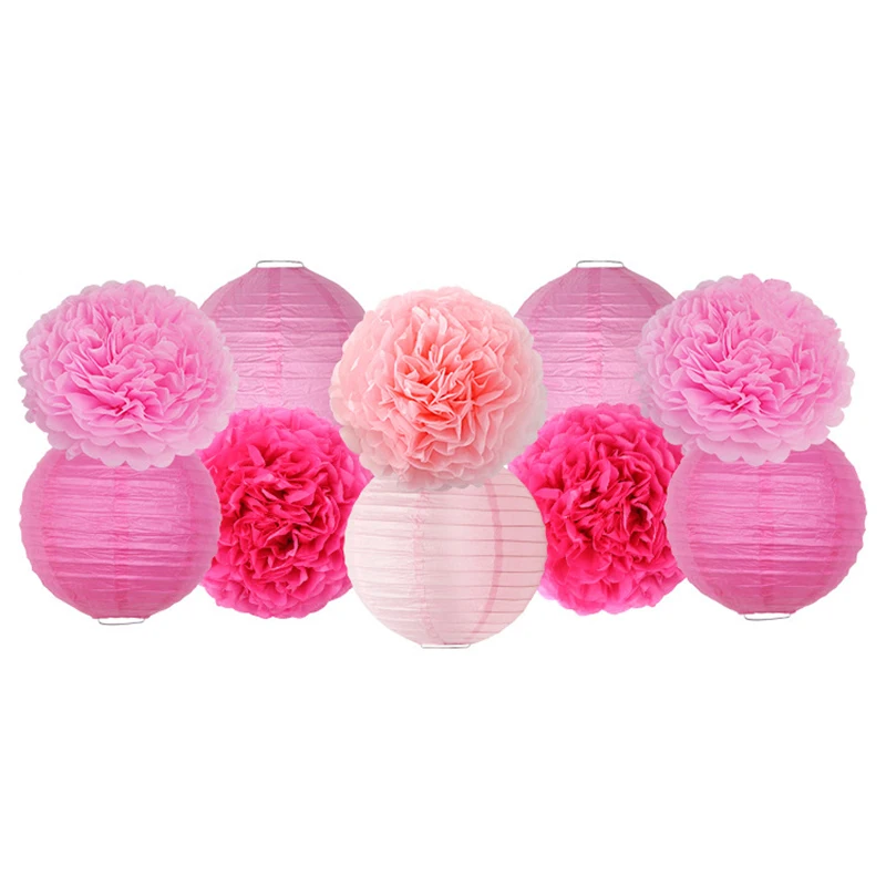 HAOCHU 8inch Paper Honeycomb Balls Decorative Flower Lantern Wedding Kid Birthday Decoration Banquet Event Supplies | Дом и сад