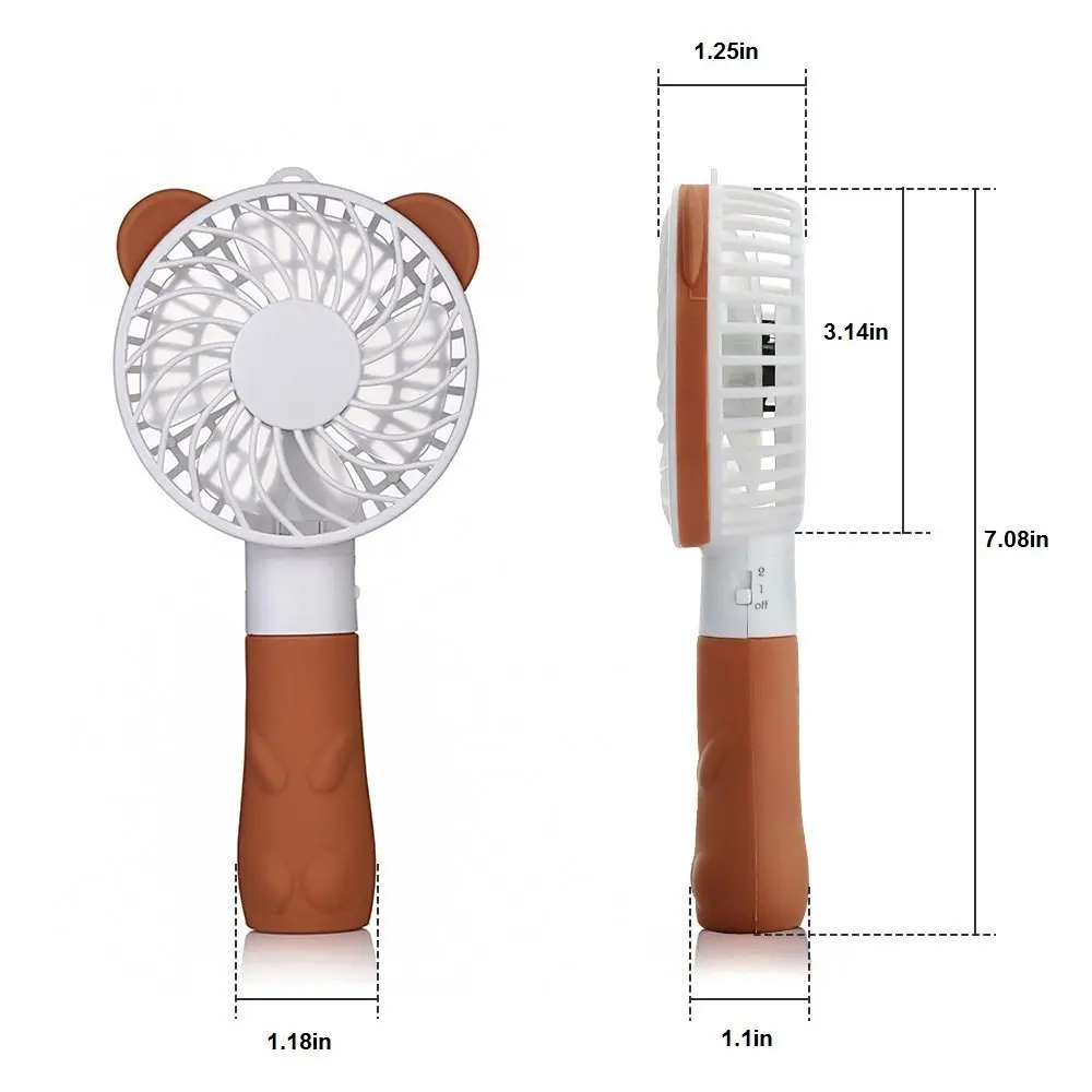 Мультфильм Креативный ручной вентилятор персональный Электрический