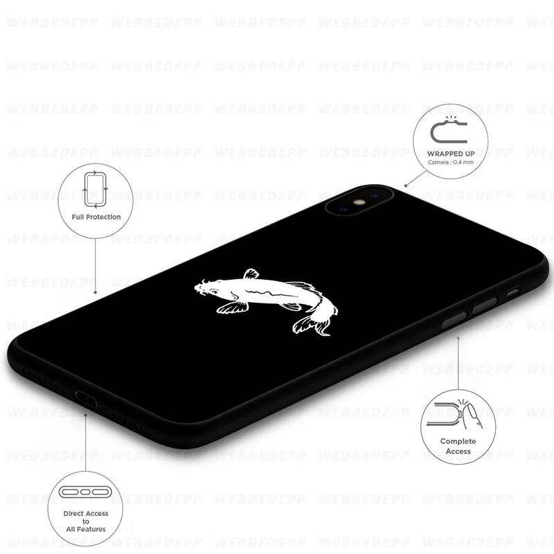 ВЕББЕДЕПП Карп Рыба Япония Мягкий чехол для Huawei Mate Honor 20 6A 7A 7C 7X 8 9 9X 10 View Lite Pro 30 он.