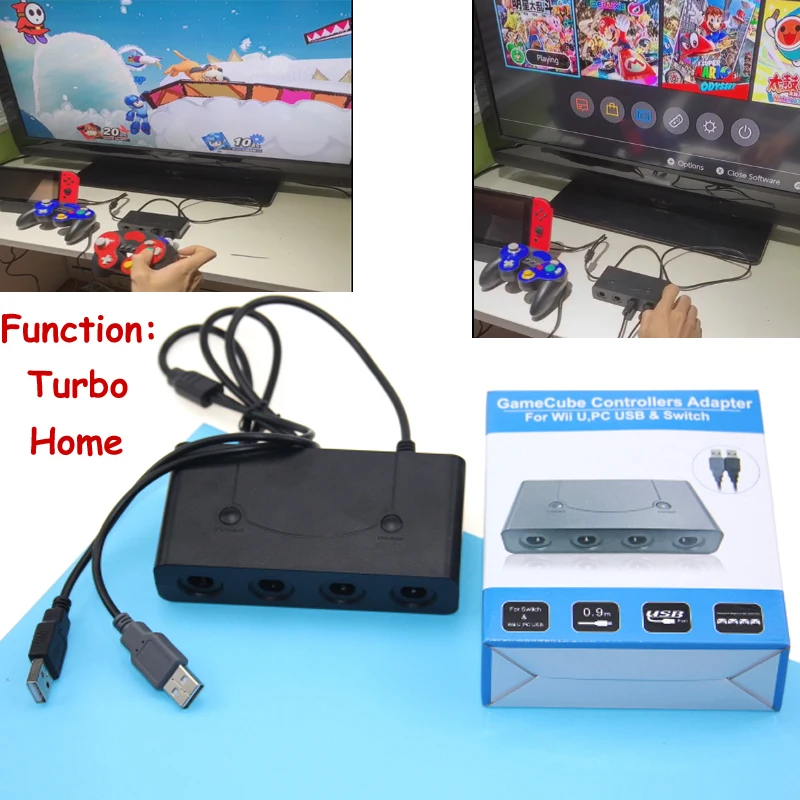 Адаптер для Gamecube/NG C 3 в 1 GC ПК адаптер контроллера Gamecube конвертер USB Nintendo