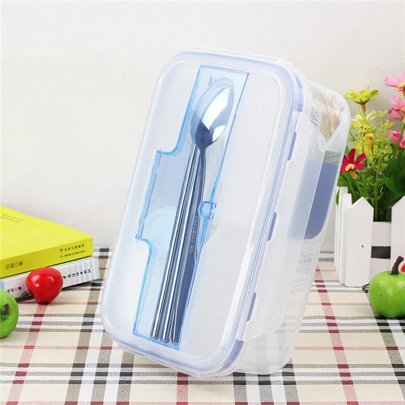 KCASA 1 шт. 1000 мл портативная бэнто коробка для микроволновой печи с миской супа