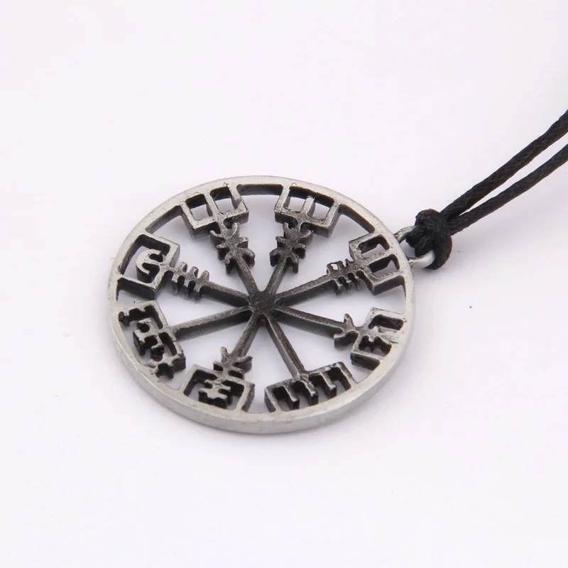 Викинг один символ norse runic кулон ожерелье круглые руны викингов Vegvisir подвеска с