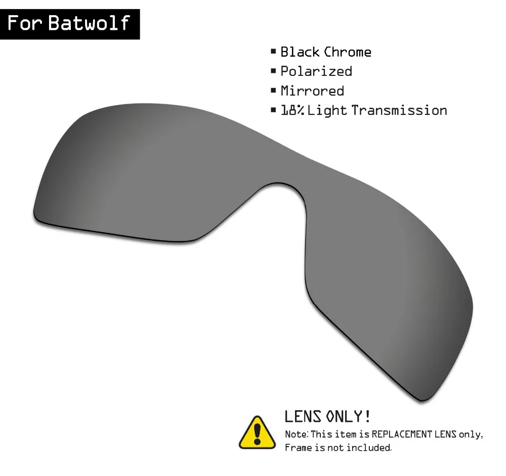 Поляризованные солнцезащитные очки SmartVLT Сменные линзы для Oakley Batwolf черный