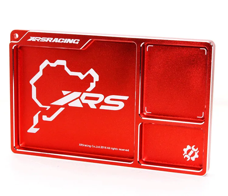 XRSRACING Track plate desktop screw storage алюминиевая пластина детали box 160*100*10MM 1/10 1/8 rc car | Игрушки и