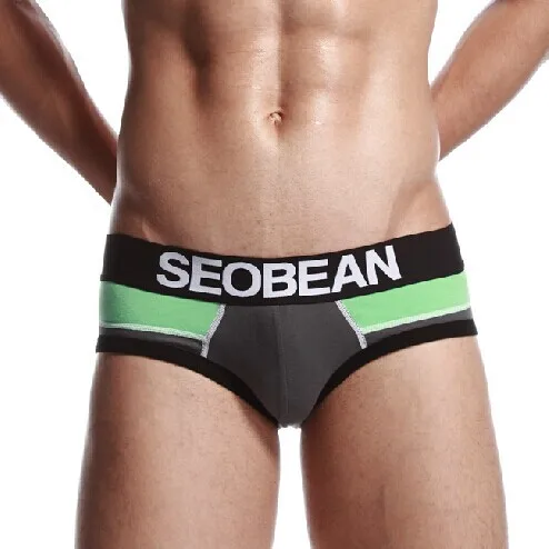 Бесплатная доставка мужское нижнее белье модные разноцветные хлопковые трусы 4