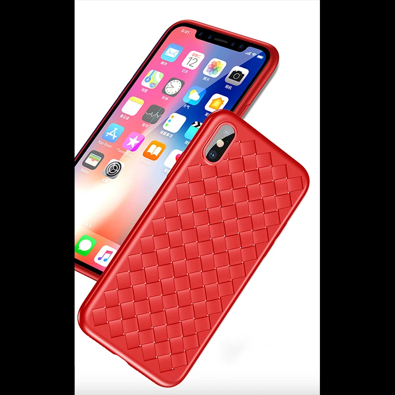 Kerzzil супер мягкий чехол для iPhone 6 6s Plus Роскошный телефона 7 8 сетчатый плетёный