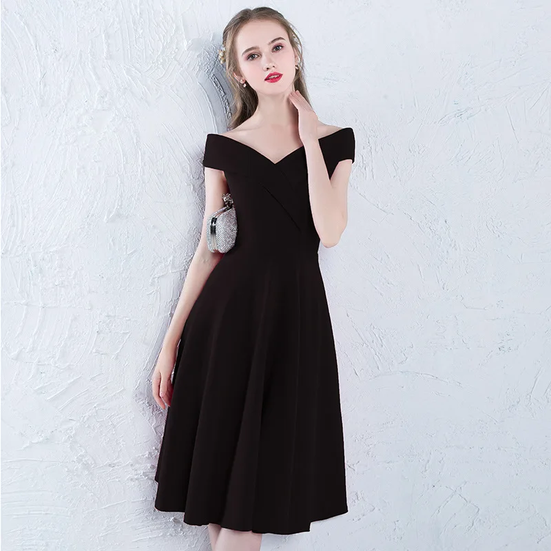 Коктейльные платья Изысканный v-образный вырез Vestidos Вечернее Para A Festa женское вечернее платье с асимметрией на одно плечо халат на молнии De Soir