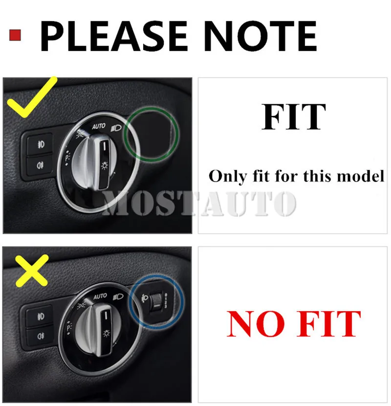 Крышка кнопки переключателя внутренней фары для Benz E Class Coupe W207 C207 2009 2016 2 шт.