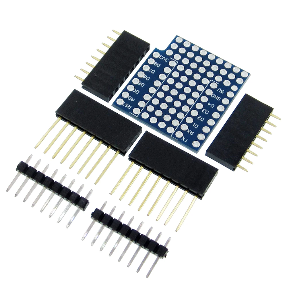 

(D19) ProtoBoard Shield for WeMos D1 mini double sided perf board Compatible