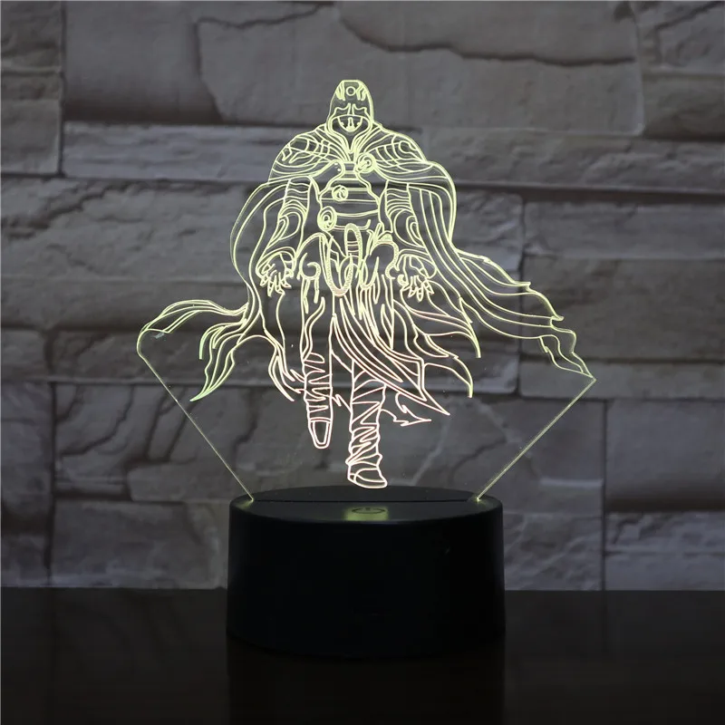 Assassins Creed Altair фигурный светодиодный ночной Светильник для детей Спальня домашний декор Цвет изменение детский ночной Светильник для ребенка ночник 3d