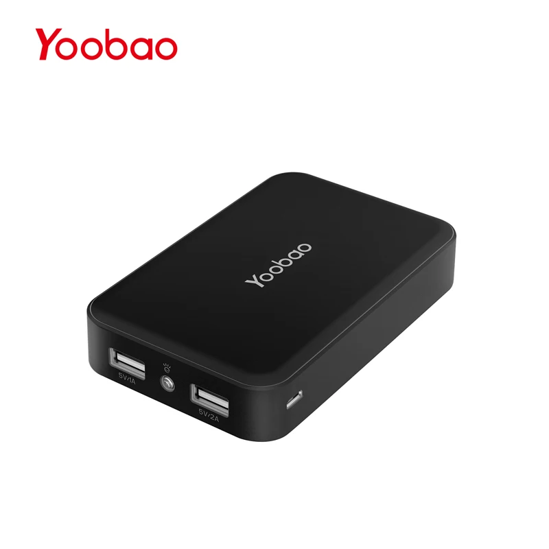 Black Yoobao mi ni power Bank, 10000 мА/ч, портативное зарядное устройство, внешний аккумулятор для samsung S8, для Xiaomi mi, телефона - Цвет: Black