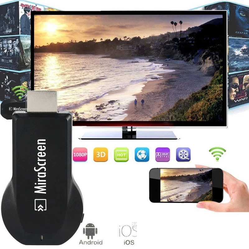 Беспроводной Wifi USB кабель для передачи данных 2в1 VGA HDMI адаптер Дисплей Airplay телефон к телевизору HD tv для iPhone XR Xiaomi huawei P30 iOS Android