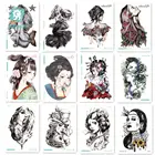 21*15 см большая рука на спине стикер татуировки Сексуальная девушка женщина Татуировка разрабатывает Временные Татуировки Новое поступление 2016 мода