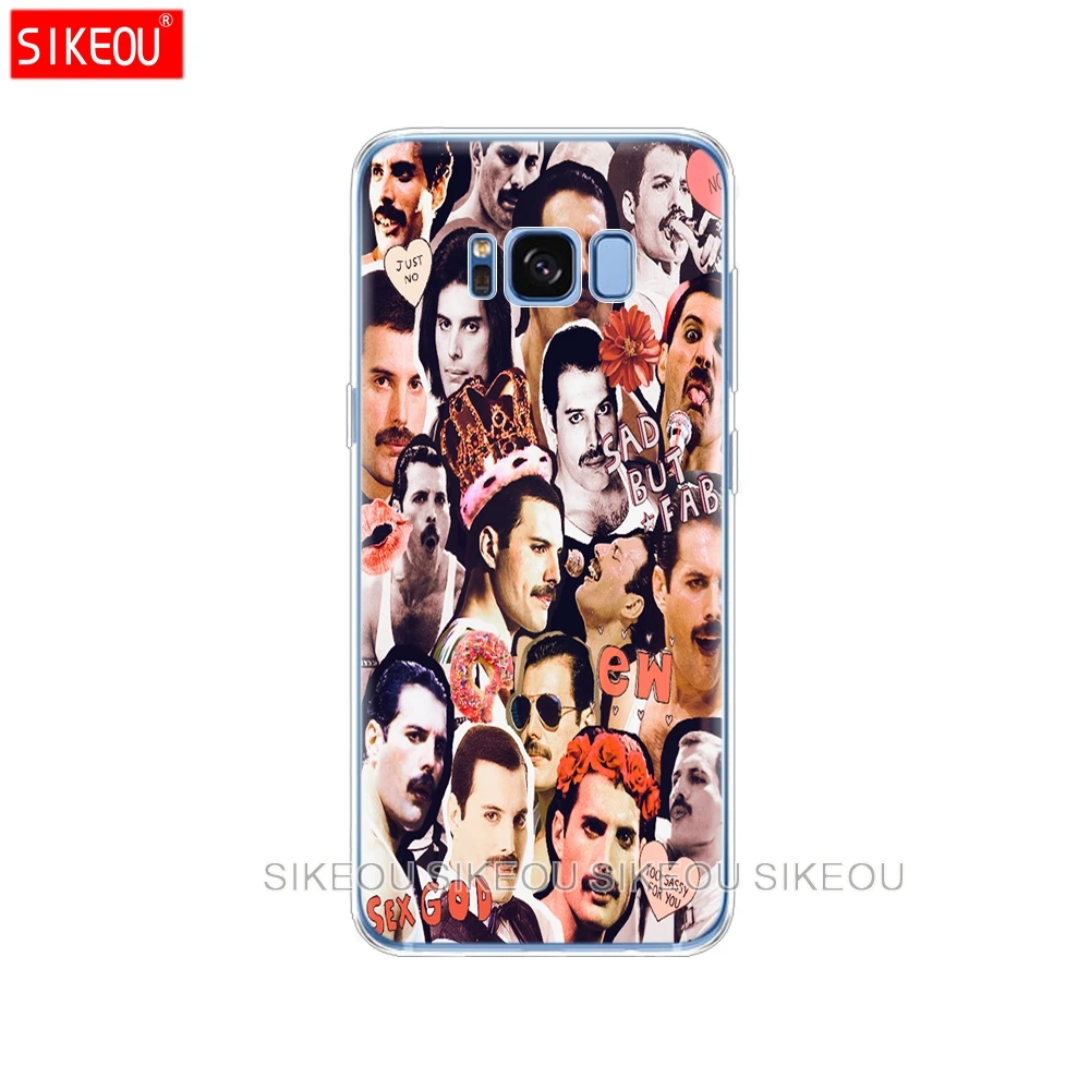 Силиконовый чехол для Samsung Galaxy S9 S8 S7 S6 edge S5 S4 S3 PLUS телефона Freddie Mercury Queen band|Бамперы| |
