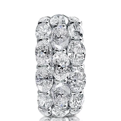 White Gold Plated LESF, роскошное женское кольцо, 20 карат, Премиум циркон, 925 пробы, серебряные кольца, усыпанные драгоценными камнями, обручальное кольцо, принимаем на заказ - Цвет основного камня: White Gold Plated