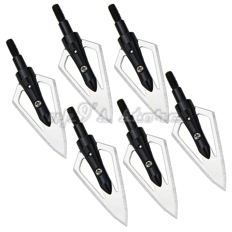 Охотничьи стрелы с фиксированным лезвием набор из 12 головок 100 наконечники для