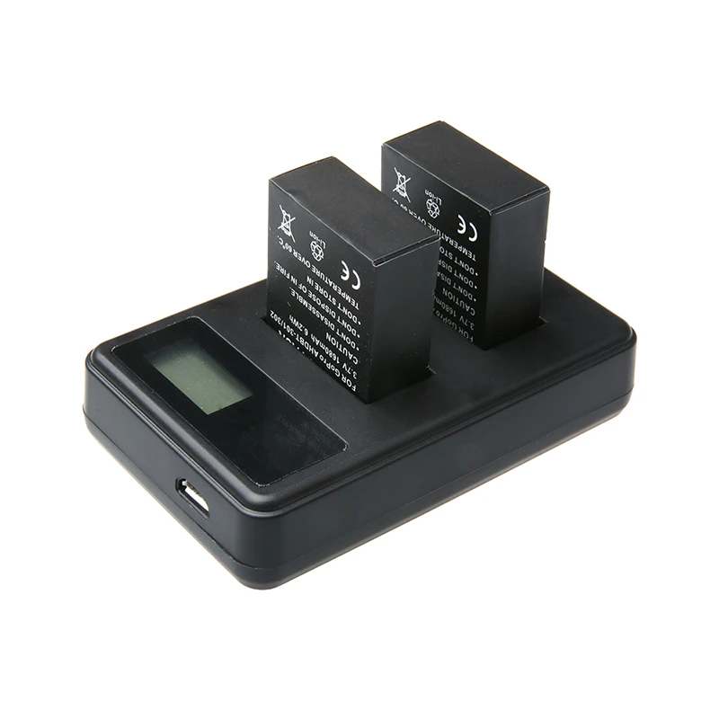 3.7V 1680mAh Hero 3 bateria Battery + LED USB Dual Charger For Gopro Go pro Session 4K Action Sport Camera Accessories | Электроника