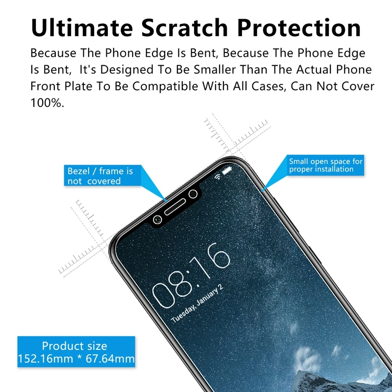2.5D 0 26 мм 9H закаленное стекло для Huawei Honor Play 6 3 Защитная пленка экрана | Мобильные