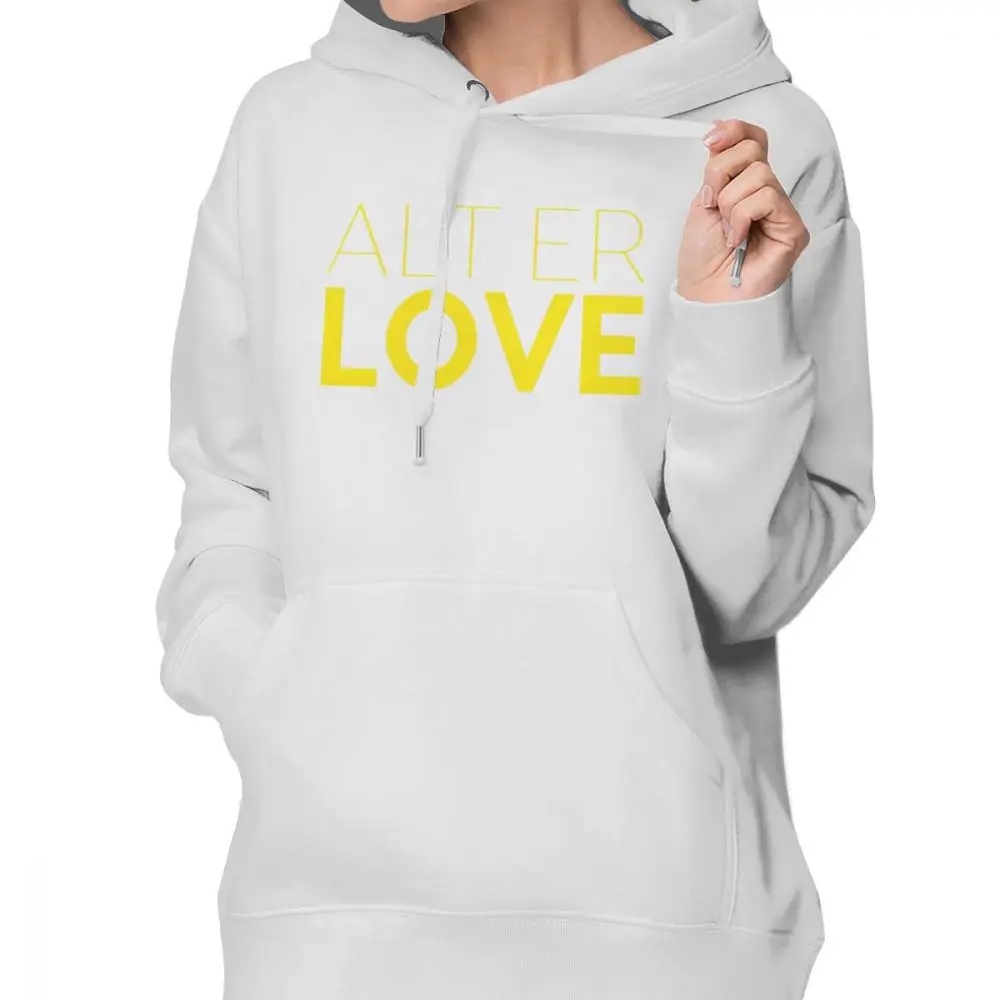 Skam Толстовка Alt Er Love-толстовки «Skam» больших размеров с длинным рукавом, женская уличная одежда, Черный Модный графический пуловер с капюшоном