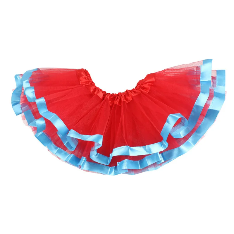 Для новорожденных для маленьких девочек Тюлевая юбка пачка рюшами сетки 3 х