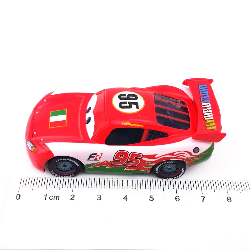 Disney Pixar Cars No.95 Молния Маккуин Италия узор 1:55 литья под давлением металлическая
