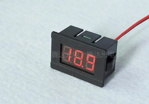 10 шт. 0,36 ''Мини цифровой вольтметр DC4.5-30V 2 провода двигатель транспортного средства Напряжение Панель метр 4,5 в до 30 в светодиодный дисплей Цвет: красный Лидер продаж