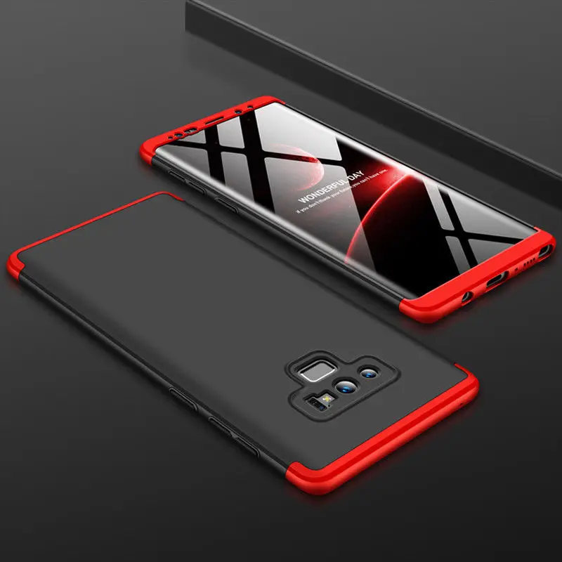 3-in-1 Plastic Hard 360 Full Protect Case For Samsung Galaxy Note 9 S9 S8 Cover Anti-Shock PC for S7 S6 Edge J7 DUO | Мобильные